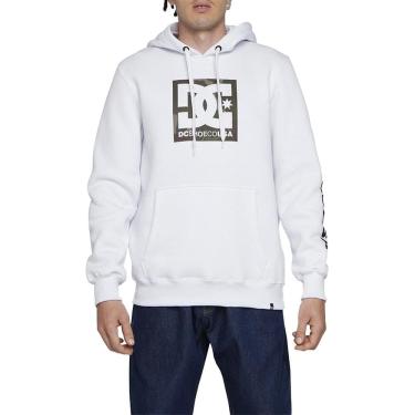 Imagem de Moletom DC Shoes Canguru Square Star Fill 305G WT24 Branco