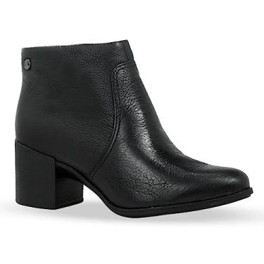 Imagem de Bota Feminina Bottero Cano Curto com Salto Bloco Preto - 35