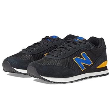 Imagem de New Balance Tênis masculino 515 V3, Preto/Team Royal, 8 X-Wide