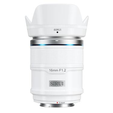 Imagem de SIRUI Lente de foco automático Sniper de 16 mm, lente de câmera APS-C grande angular F1.2 para A5 A6 A7 FX A9 ZV-E Series (suporte E, branco)