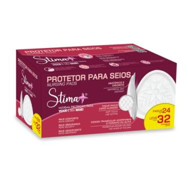 Imagem de Kit com 3 Caixas de Protetor para Seios Absorvente Stima+ Confortável e Anatômico 96 Unidades