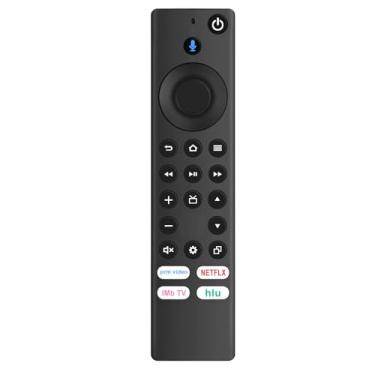 Imagem de Controle remoto de voz substituído NS-RCFNA-21 CT-RC1US-21 compatível com Insignia&Toshiba TV Smart 4K TV com Prime Video Netflix IMDb TV e Hulu 32LF221U21 43LF421U21 43LF621U21 50LF621U21