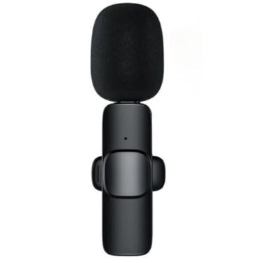 Imagem de Microfone Lapela Wireless Sem Fio Para iPhone iPad Lightning Áudio Profissional Captação 360 Graus Plug And Play Bateria 5 Horas Ideal Para TikTok YouTube Lives