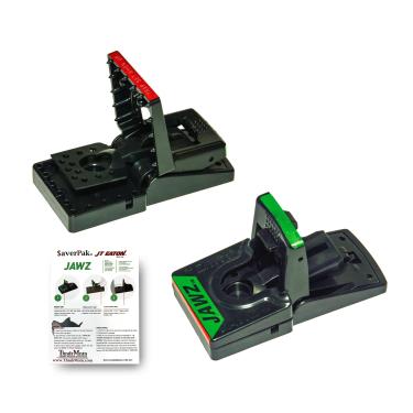 Imagem de $averPak Pacote com 2 - inclui 2 ratoeiras JT Eaton Jawz para uso com iscas sólidas ou líquidas