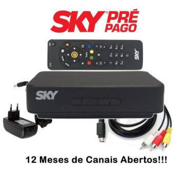 Imagem de Receptor SD SKY Pre Pago com 12 Meses de Canais Abertos