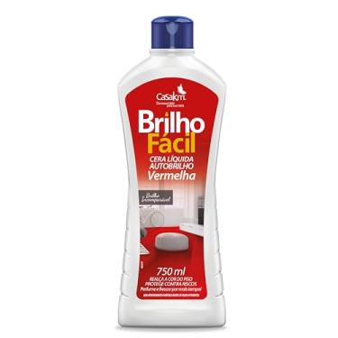 Imagem de Casa Km Cera Líquida Para Pisos Brilho Fácil Vermelha 750Ml