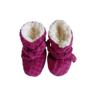 Imagem de Pantufinha de Pluch com pelinho dentro, bem quentinha  - Atelier Angel