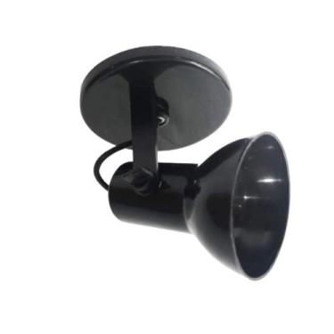 Imagem de Spot B1 Simples Copinho PVC 1x E27 Led Bulbo Preto - Bivolt - Enerlux