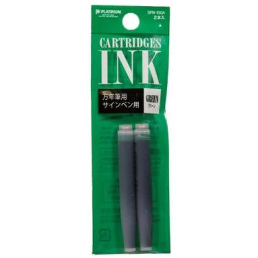 Imagem de Cartucho Para Caneta Tinteiro Platinum C/2 Green