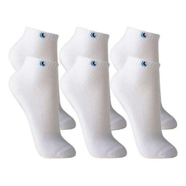 Imagem de Kit 6 Pares Meia Lupo Cano Curto Masculina Sport, Branco, M