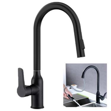 Imagem de Torneira Extensivel Gourmet Pia Cozinha Ducha Articulada Dois Jatos Me