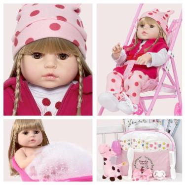 Imagem de Bebe Reborn Realista Girafa Abigail Silicone Envio Imediato - Cegonha 