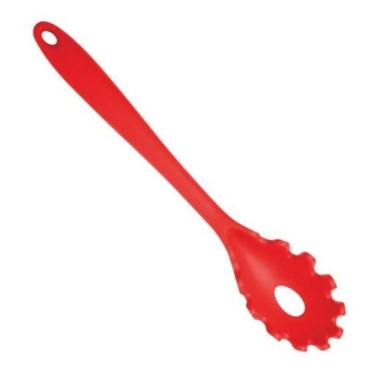 Imagem de Pegador De Silicone Massa Vazado Espaguete Macarrão - Clink, Vermelho