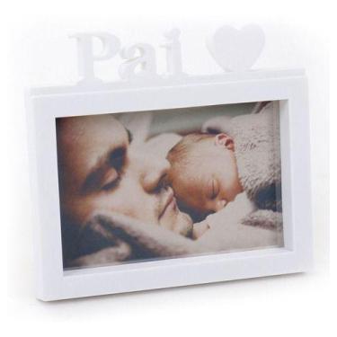 Imagem de Porta Retrato Pai Foto 10x15 Decoração Lembranças - Clink, Branca