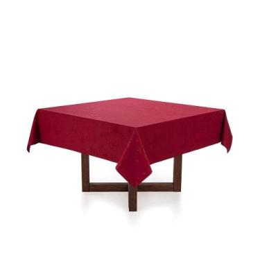 Imagem de Toalha de mesa de Natal Quadrada Karsten 8 lugares Veríssimo Vermelho,