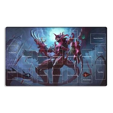 Imagem de New Mlikemat Playmat Destiny Hero Destroy Phoenix Enforcer TCG CCG OCG Trading Card Game Mat with Zones + Free Bag (ZD039-318-A)