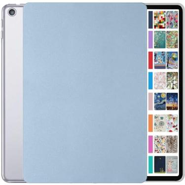 Imagem de DuraSafe Cases Capa protetora rígida fina para iPad 2013 9,7 polegadas Air 1 [Air 1ª geração] A1474 A1475 A1476 MD785LL/A MD788LL/A MD786LL/A MD789LL/A Slim Hard Shell Protective Cover - Azul claro