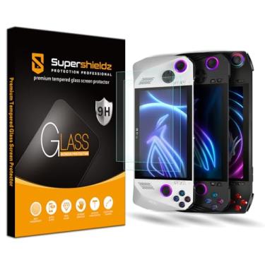 Imagem de Supershieldz (Pacote com 2) Projetado para Asus Rog Ally X 2024 / Rog Ally 2023 / MSI Claw A1M Handheld 2024 (7 polegadas), protetor de tela de vidro temperado, antiarranhões, sem bolhas