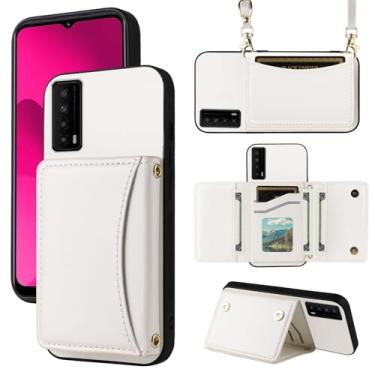 Imagem de Furiet Capa carteira para TCL Stylus 5G 2022 com alça transversal de couro PU premium porta-cartão à prova de choque resistente acessórios de corpo inteiro capa de celular para TLC Stylo G5 6.81 T779W