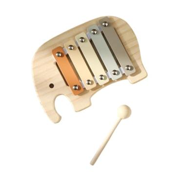 Imagem de oshhni 5 Nota Xilofone de Madeira Mão Knock Piano Brinquedo Iluminação Habilidade Instrumento de Percussão para Aulas de Música de Concerto ao Ar