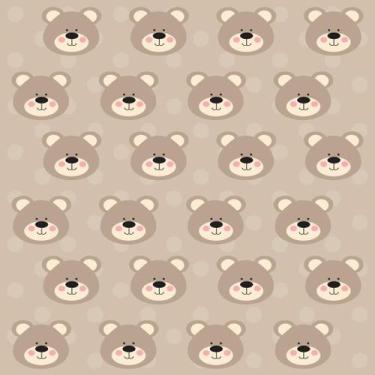 Imagem de Papel de Parede Adesivo Ursinhos 8 0,58x2,5M - Adesivo BR