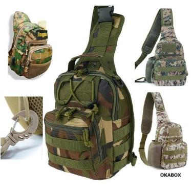 Imagem de Bolsa Transversal Tática Militar Resistente Peito e Ombro - OKABOX