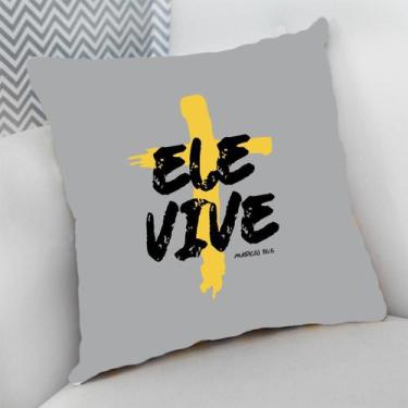 Imagem de Almofada Decorativa Cheia c/ Zíper Estampas Evangélico Católico - Delu