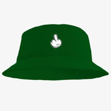 Imagem de Chapéu Bucket Hat Estampado Dedo - MP Moda Masculina, Único, Verde esc