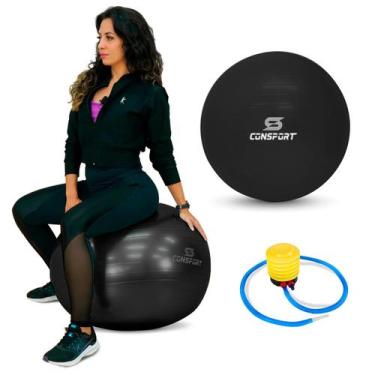 Imagem de Bola de Pilates 75cm Bola Suiça para Yoga e Ginástica Fisioterapia Alo