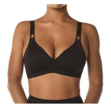 Imagem de Sutiã Olimpo Bourbon Demillus Sustentação Esportivo S/Bojo, Preto27, 4