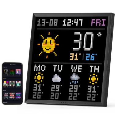 Imagem de Porta-retratos digital WiFi Pixel Cloud Divoom Pixoo-64