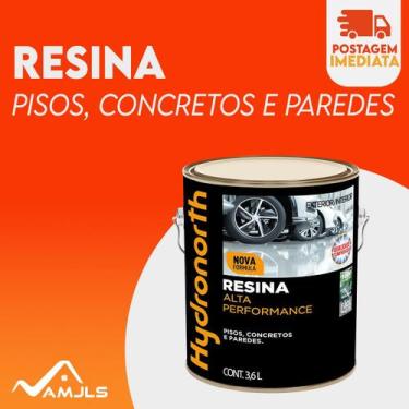 Imagem de Resina Acrílica Base Água Vermelho 3,6L Hydronorth Premium