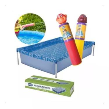 Imagem de Piscina Estrutural 1000l Mor + 2 Lança Agua, AMARELO VERMELHO