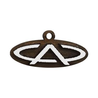 Imagem de Pacote 20 Chaveiro 3d Marca Cherry 4cm Mdf Madeira Decorada - ATACADÃO