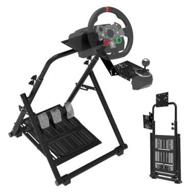 Imagem de EG STARTS Racing Wheel Stand Simulator Cockpit Wheel Stand Racing Steering Shifter Mount for Logitech G29 G920 G923 G27 G25 for Thrustmaster T150 T248 T300 RS T-GT TH8A Shifter Gaming Stand