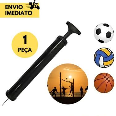 Imagem de Bomba de Ar Manual para Encher Bolas de Futebol Basquete Vôlei Futsal 