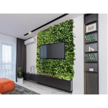 Imagem de 6 Placas de Folhagens Artificiais Permanentes Premium Decoração de Par