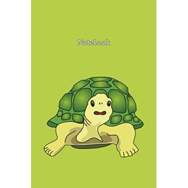 Imagem de Notebook with turtle design: Turtle notebook, jotter, diary, pocketbook, planner, notepad, pad 120 pages lines - turtle accessory, turtle gift idea, turtle merchandise, turtle article, turtle product