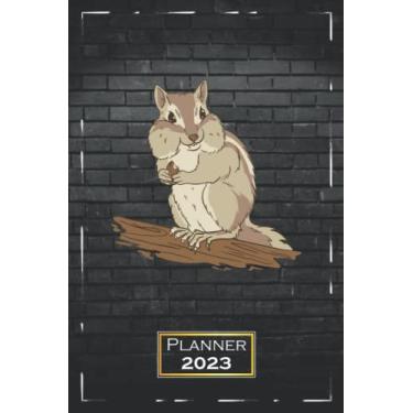 Imagem de Planner 2023: Squirrel, Motive | A5 (6x9) | One Week on a Double Page | From Monday to Sunday | Diary | Animal | qb2