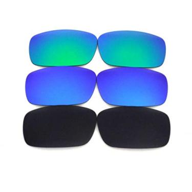 Imagem de Lentes de substituição Galaxy para óculos de sol Oakley Fives Squared Multi-Selection, ____Black/Blue/Green, regular