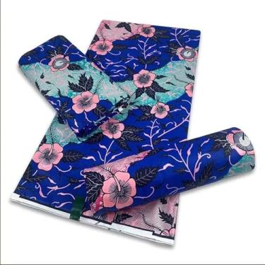 Imagem de Tecido Africano Golden Wax Tecido Algodão Stuff Rapper Batik Ankara Original de Alta Qualidade Novo Material Pagne Manutenção para Costura (conforme imagem)