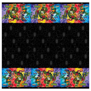 Imagem de Unique Capa de mesa de plástico das Tartarugas Ninja, 137 x 213 cm, multicolorida (79303)