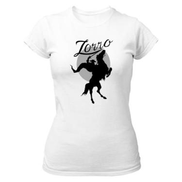 Imagem de Camiseta Baby Look Zorro sob a lua - Alearts, M