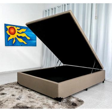 Imagem de Cama Box Baú Viúva Blindada 128x188x40 cm
