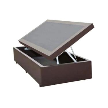 Imagem de Cama Box Baú Solteirão Blindada 96x203x40 cm