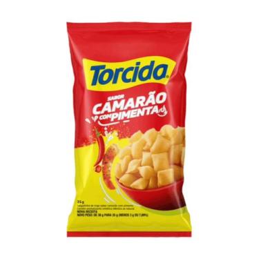 Imagem de Biscoito Salgadinho Torcida 35g C/10 Unidades, 10x Camarão C/ Pimenta