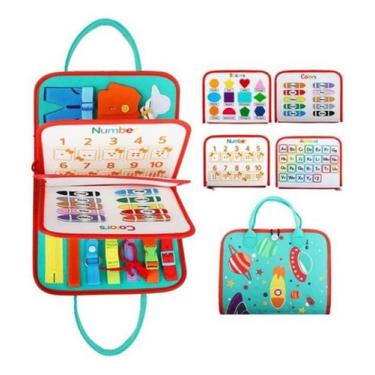 Imagem de Maleta Educativa Montessori Sensorial Atividades Infantil  - Bruartt