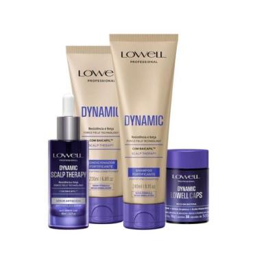 Imagem de 1500LW-Kit Lowell Dynamic Shampoo-Cond-Serum-Caps 4 produtos