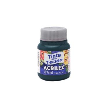 Imagem de Tinta Para Tecido Acrilex Fosca 37ml Escolha a Cor, 596 - AZUL PETROLE
