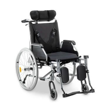 Imagem de Cadeira de Rodas D700 T44 Reclinável em Alumínio Dobrável até 130 Kg Dellamed